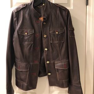 New without tags Tory Burch Leather jacket size 8